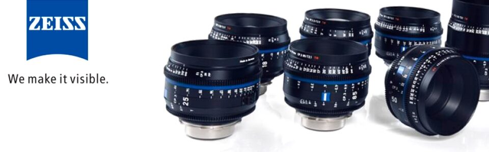 Zeiss CP.3 Cine prime lenses available in Algarve (Portugal) to rent